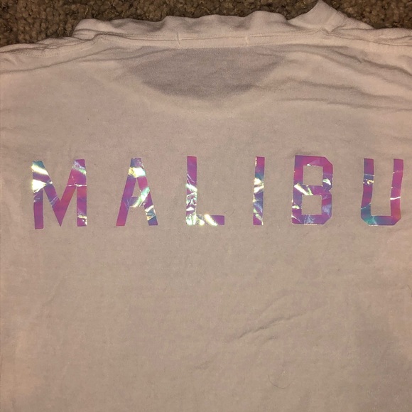 BRANDY MELVILLE White Malibu T-Shirt Size S - Picture 5 of 5